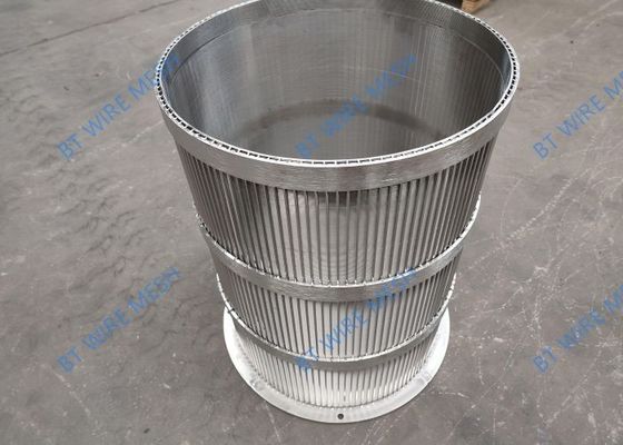 Sieve Tube 316l Wedge Wire Screen Filter 0.2mm - 1.0mm Slot