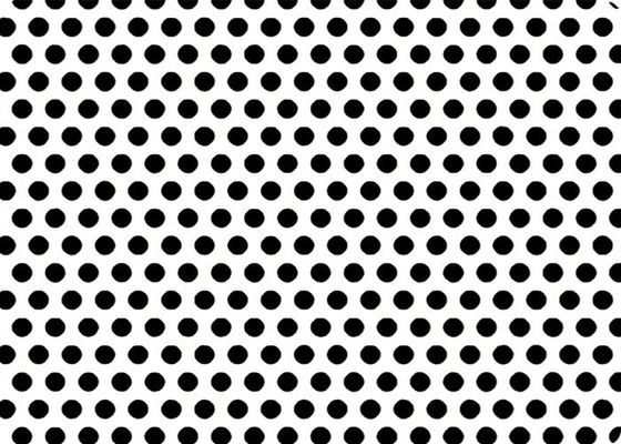 Round Hole Staggered 60 Degree Metal Perforated Sheet SS 316L