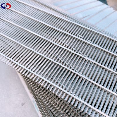 0.5mm 0.7mm Slot Opening Ss316 Dewatering Wedge Screen